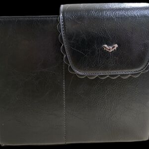 Kate Gabrielle Black Faux Leather Tote / Shoulder Bag – Gently Used